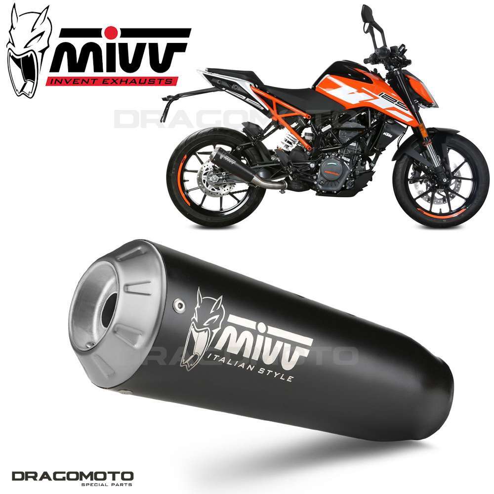 Exhaust KTM 125 DUKE 2019 2020 MIVV X-m1 Black