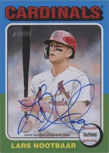 Topps Lars Nootbaar 直筆サインカード　RC 2024 Topps Heritage Real One Autographs #ROALN Lars Nootbaar Auto
