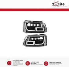 Range Rover Sport 10-13 L320 DRL Black Full LED Headlights Sequential Indicator