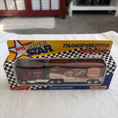1995 Matchbox Super Star Transporters Series II JOE NEMECHECK BURGER KING RACING
