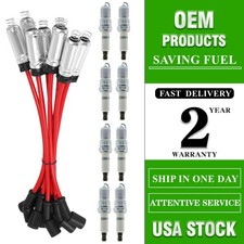 High Performance 8x Spark Plugs 8x Wires Set 48322 For Chevy Gmc 4.8l 5.3l 6.0l High Performance 8x Spark Plugs 8x Wires Set 48322 For Chevy Gmc 4.8l 5.3l 6.0l