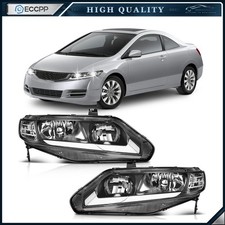 Pair Kit Led Headlights Assembly For 2006-2011 Honda Civic 1.3l 1.8l 2.0l Black Pair Kit Led Headlights Assembly For 2006-2011 Honda Civic 1.3l 1.8l 2.0l Black
