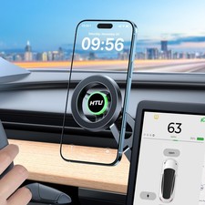 Tesla Phone Mount Magnet for Model 3 Y MagSafe Foldable Car Holder Black