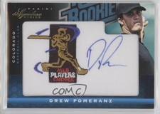 2012 Signature Series Rated Rookie MLBPA /299 Drew Pomeranz #114 Patch Auto g1z