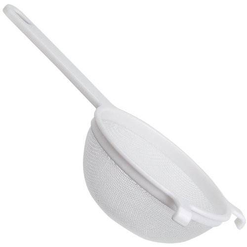 Plastic Nylon Mesh Strainer Colander with Handle, 6.50", Fine Mesh Kitchen Sieve