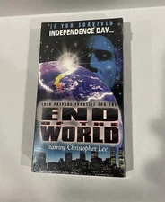END OF THE WORLD VHS 1996 Christopher Lee SUE LYON Sci Fi CULT CLASSIC - SEALED!