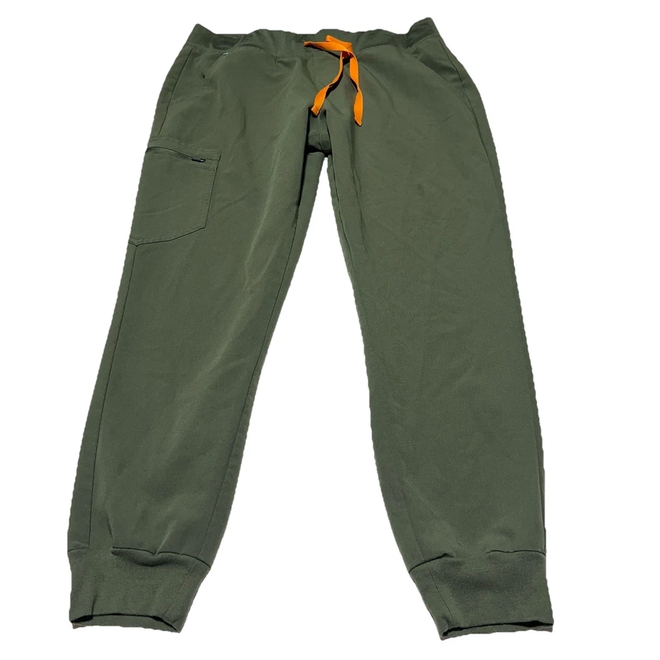 FIGS Zamora Jogger Scrub Pants Women Size L Bottoms Zip Pocket Pull On - Image 2 of 4