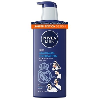 NIVEA MEN Maximum Hydration 48-Hour Moisture Body 16.9 Fl Oz (Pack of 1) 