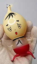 Vintage Anthropomorphic Glass HUMPTY DUMPTY Christmas Ornament De Carlini Italy