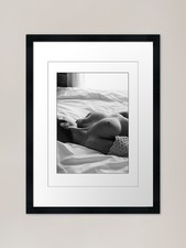 On the bed Framed Art Print Framed Wall Art Poster Canvas Print Picture
