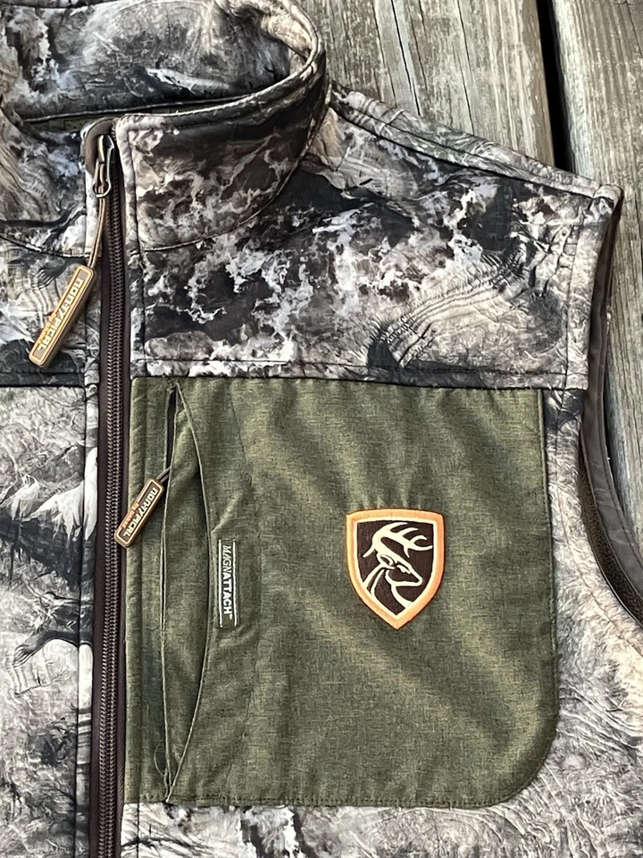 Drake Non-Typical Endurance Vest Mossy Oak TERRA Camo Mens S Fleece Lined Pocket - Image 2 of 4