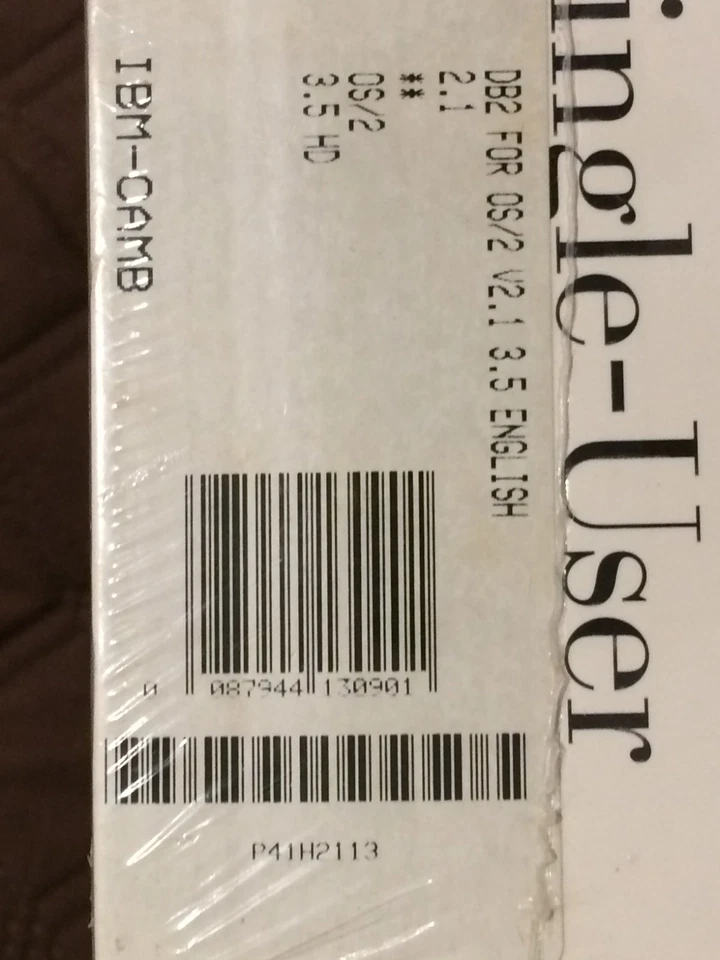 New & Sealed IBM DB2 Single User v2.1 - 3.5" Floppy - Image 2 of 4