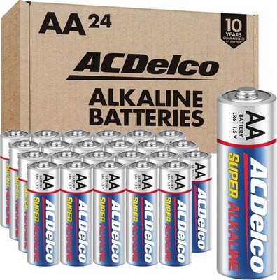 ACDelco AA Super Alkaline Batteries, 24-Count , Free Shipping