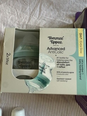 Tommee Tippee Advanced AntiColic Wide Neck Bottle Set Extra Slow Flow 150ml 2pk