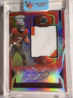 2024 Panini Certified - Freshman Fabric RC Auto Bucky Irving #FMS-BIG Red /199