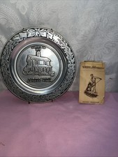 WILTON PA PEWTER ARMETALE 1979 CHRISTMAS ALAMANCE COUNTY HISTORICAL MUSEUM PLATE
