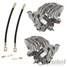 2x BREMSSATTEL + BREMSSCHLÄUCHE HINTEN für AUDI A4 AVANT CABRIO 8E SEAT EXEO