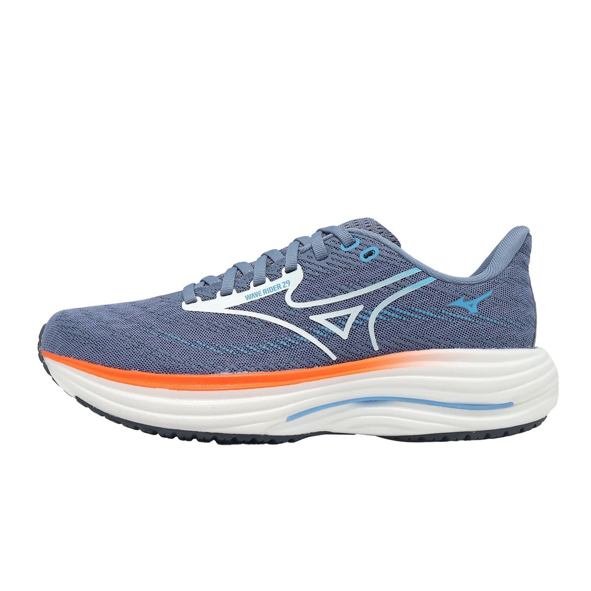 Mizuno Wave Rider 29 Blue White Men Road Running Jogging Shoes