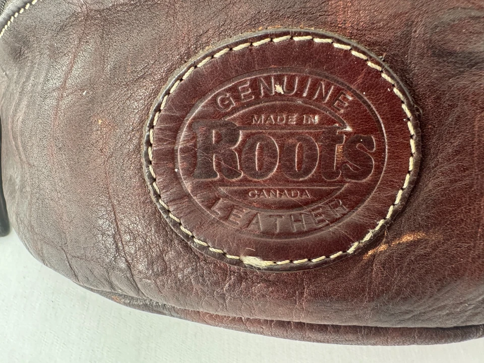 Vintage ROOTS Canada Luxurious Leather Waist Bag Belt Bag Fanny Packs Set of 2 - Image 3 of 4