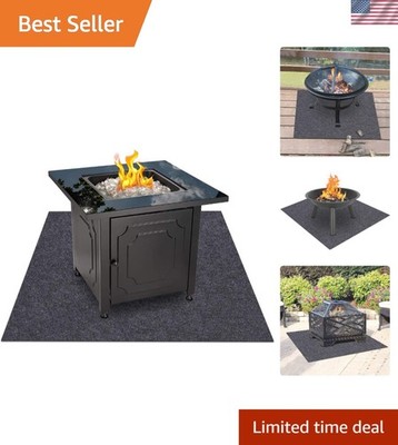 Washable Heat-Resistant Grill Mat - Large 36''x30'' for Fire Safety Outdoors
