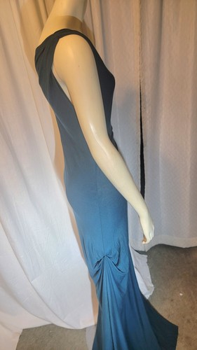 NEW T-Bags Los Angeles Ruched & gathered Front Maxi S 4-6 Retail $198 Dark Teal - Picture 2 of 14