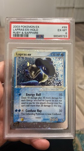 Lapras ex graded PSA 6 for sale on eBay