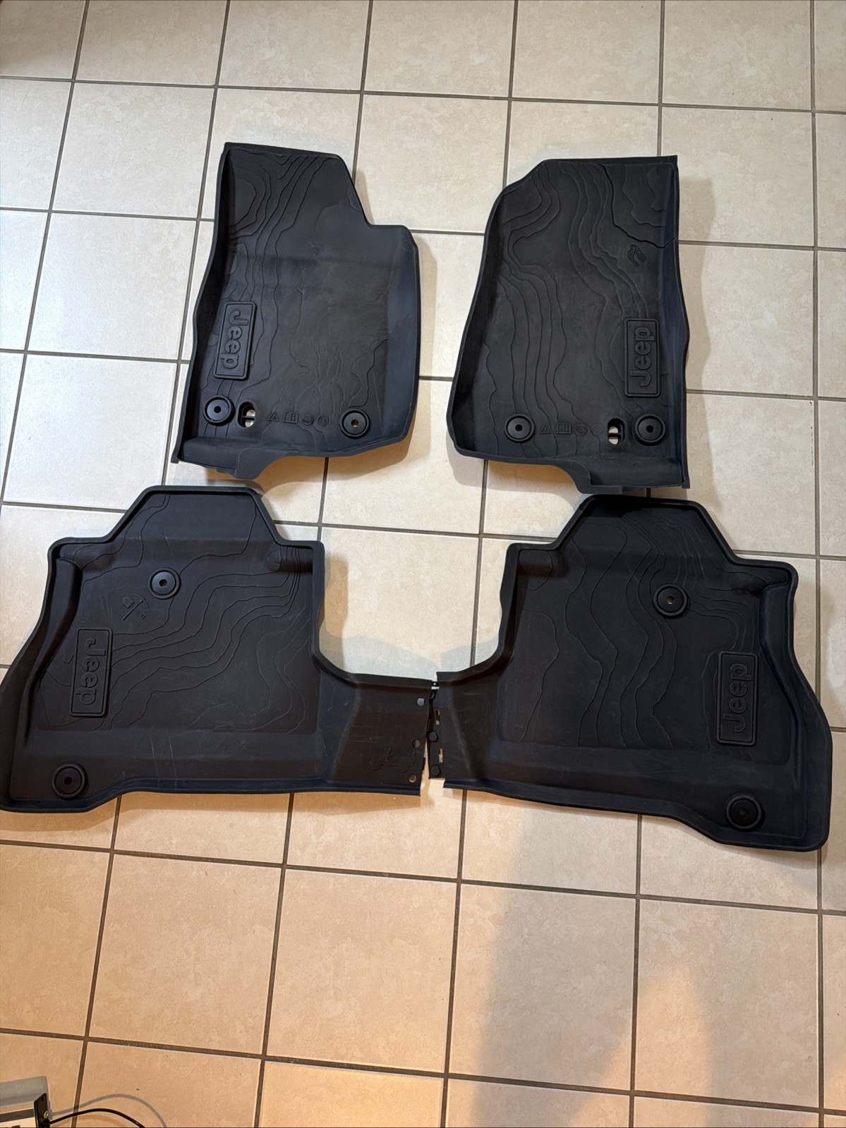 2020–2026 Jeep Gladiator JT All Weather Oem Factory Floor Mats Genuine 4pc Set