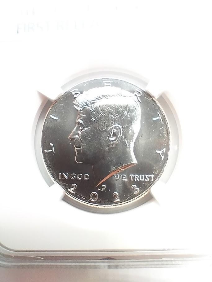 NGC BU 2023P 50C ケネディー ファーストリリース 086 NGC BU 2023P 50C Kennedy First Release 086 / 44 | eBay