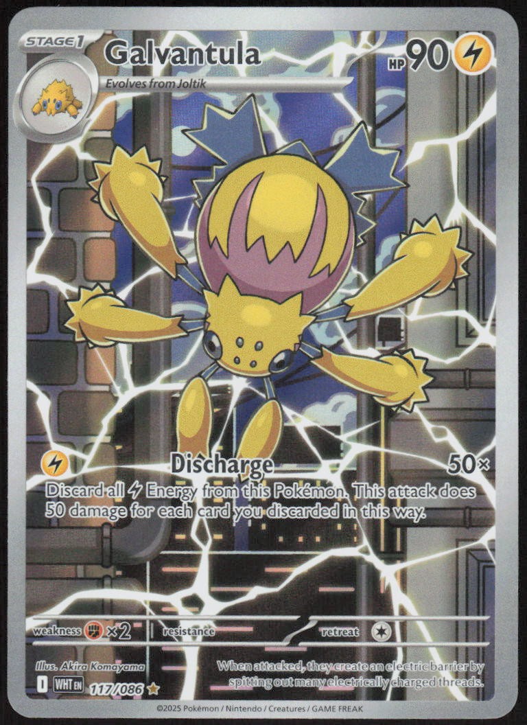 Galvantula 117/086 White Flare Holo Illustration Rare NM English