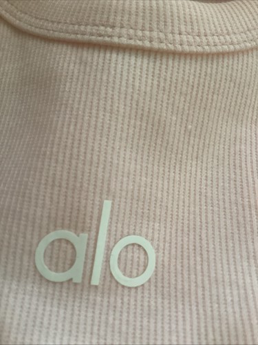 Alo Aspire Tank Top Women’s Size Small in Soft Pink NWOT - Picture 5 of 7