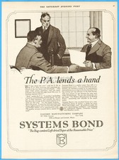 1919 Eastern Manufacturing Bangor and Lincoln Maine Paper Mill Systems Bond Ad