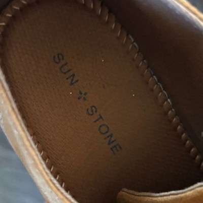 Sun + Stone Dean Mens Tan Textile Lace Up Oxford Shoes Size 10M 100128150 Sun + Stone Dean Mens Tan Textile Lace Up Oxford Shoes Size  main image 4