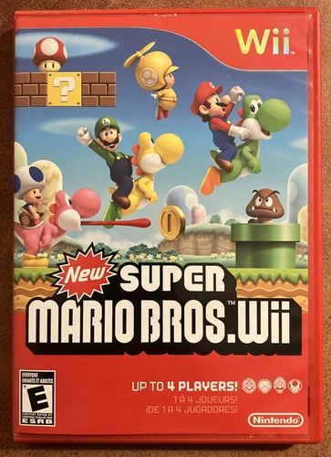 New Super Mario Bros. Wii (Nintendo Wii, 2009) CIB Complete Tested Working