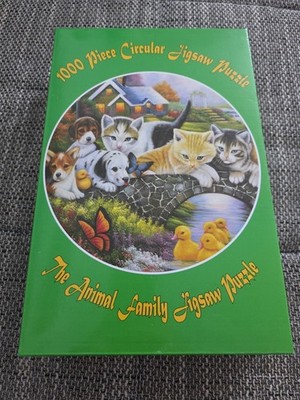 Puzzle 1000 Teile Katzen Hunde The Animal Family Neu Ungeöffnet