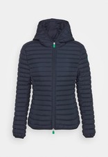 PIUMINO 100 GRAMMI DONNA SAVE THE DUCK TG. 3 VESTIBILITA' L BLU GIUBBOTTO GIACCA