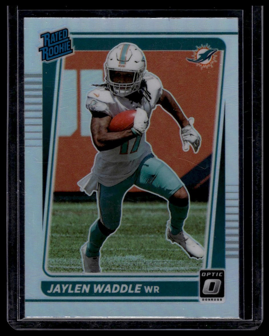 2021 Donruss Optic #208 Jaylen Waddle Holo Rated Rookie