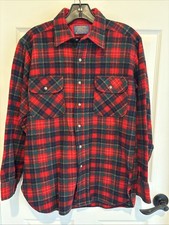 Vintage Pendleton 100% virgin wool Tartan Plaid Shirt Medium Made in USA