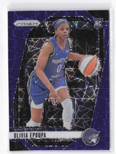 2024 Panini Prizm WNBA Olivia Epoupa RC #95 Blue Velocity Prizms