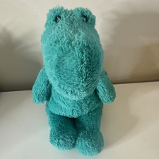 Jellycat Cushy T-Rex Green /Teal Dinosaur Rare Retired Dino Soft Toy genuine