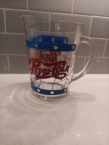 Vintage Pepsi Cola Pitcher 8 inch tall