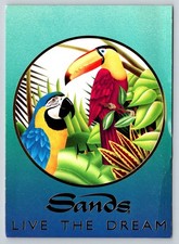 Sands Casino Tropical Parrot Toucan Postcard Live The Dream Atlantic City