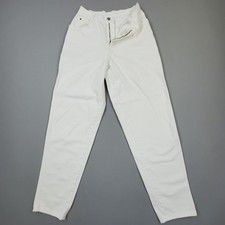 Vtg 80s 90s Gitano Womens High Waisted White Jeans Vintage Denim Mom Tapered