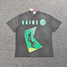 SAINT Mxxxxxx Saint X Tee 'Black' Men's Cotton Round Neck Short Sleeve T-shirts
