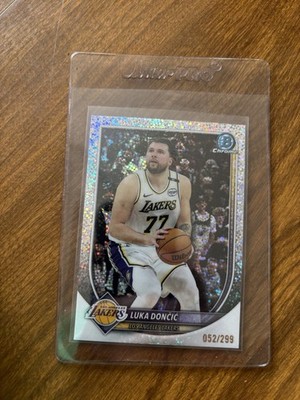 2025 BOWMAN BCV-123 LUKA DONCIC CHROME-SPECKLE REFRACTOR 052/299