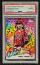 2023 Topps Chrome Corbin Carroll ROOKIE LOGOFRACTOR Future Stars PSA 10 GEM RC