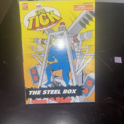 Bandai 1995 Fox Kids Network The Tick The Steel Box NIB FACTORY SEALED BRAND NEW