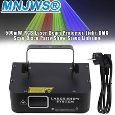 500mW DMX RGB LED Laser Beam Scanner Projector DJ Disco Party Stage Laser Lights