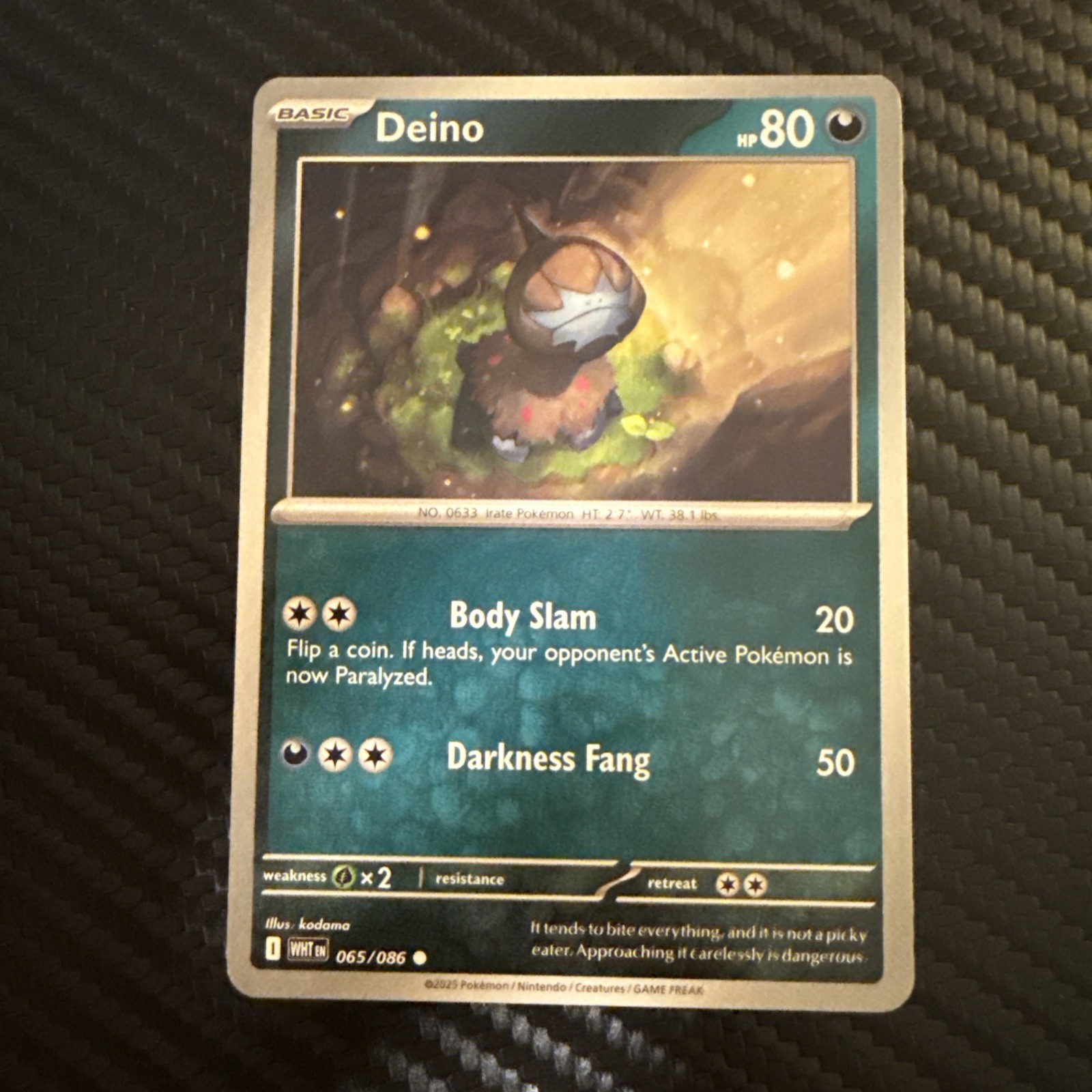 Deino 65/086 | Near Mint | SV: White Flare Pokemon TCG