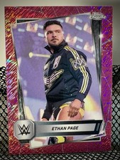 2025 WWE Topps Chrome #26 “All Ego” Ethan Page Pink Shimmer Refractor