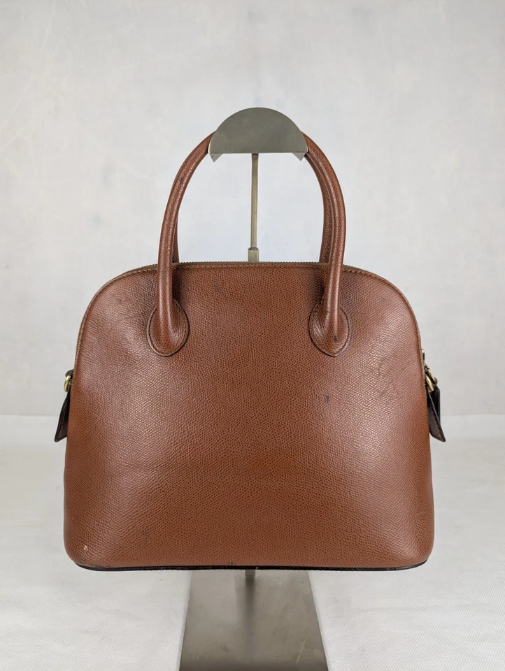 Auténtico Bolso de Mano Celine de Cuero de 2 Vías Marrón Hecho en Italia Foto 2 de 4